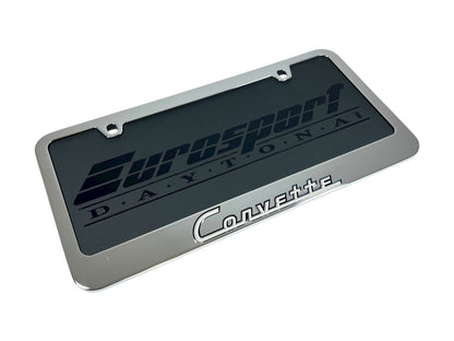 Classic Chevrolet Corvette Chrome License Plate Frame