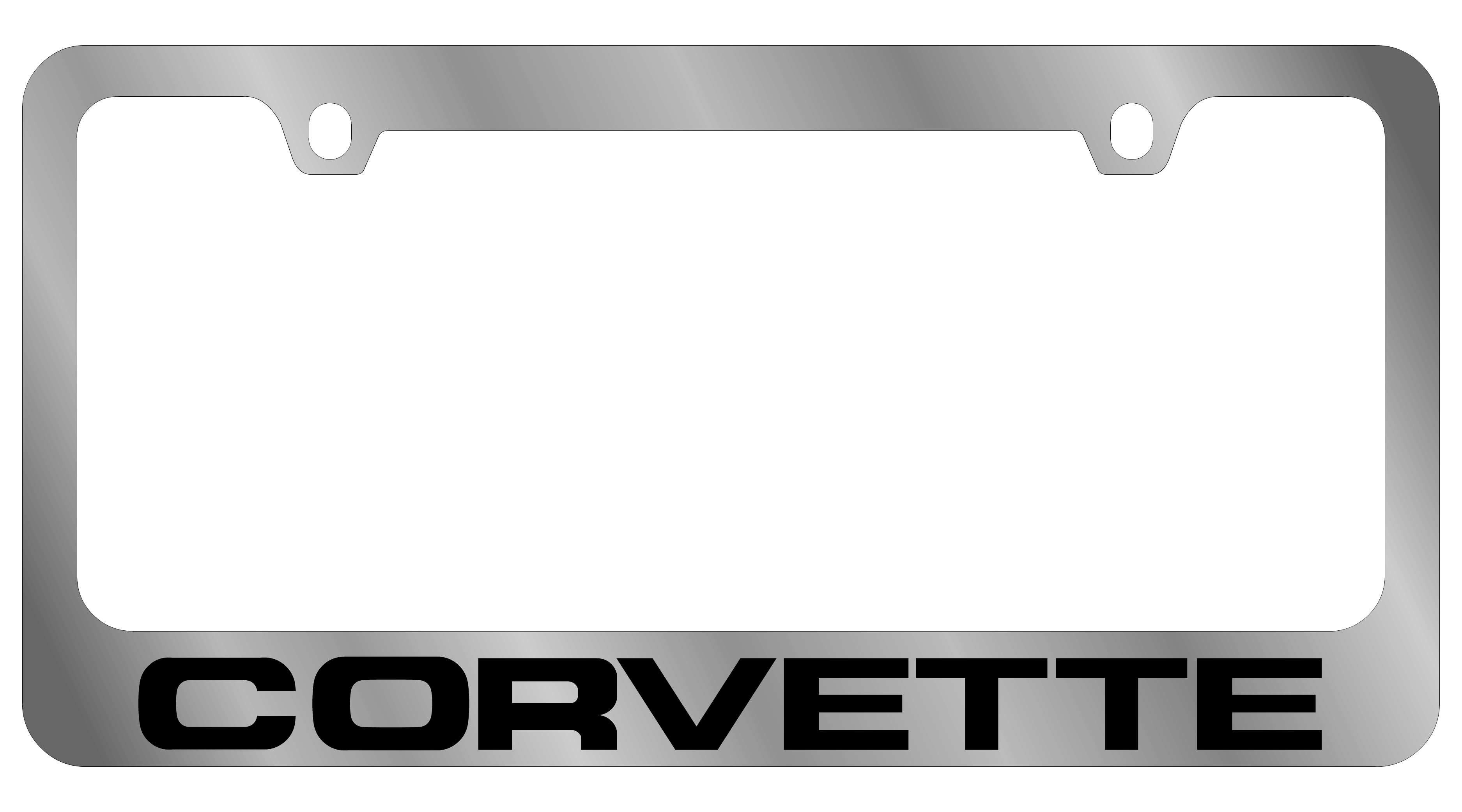 Chevrolet Corvette C4 Chrome License Plate Frame