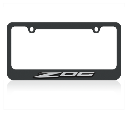 Chevrolet Corvette C8 Z06 Black License Plate Frame