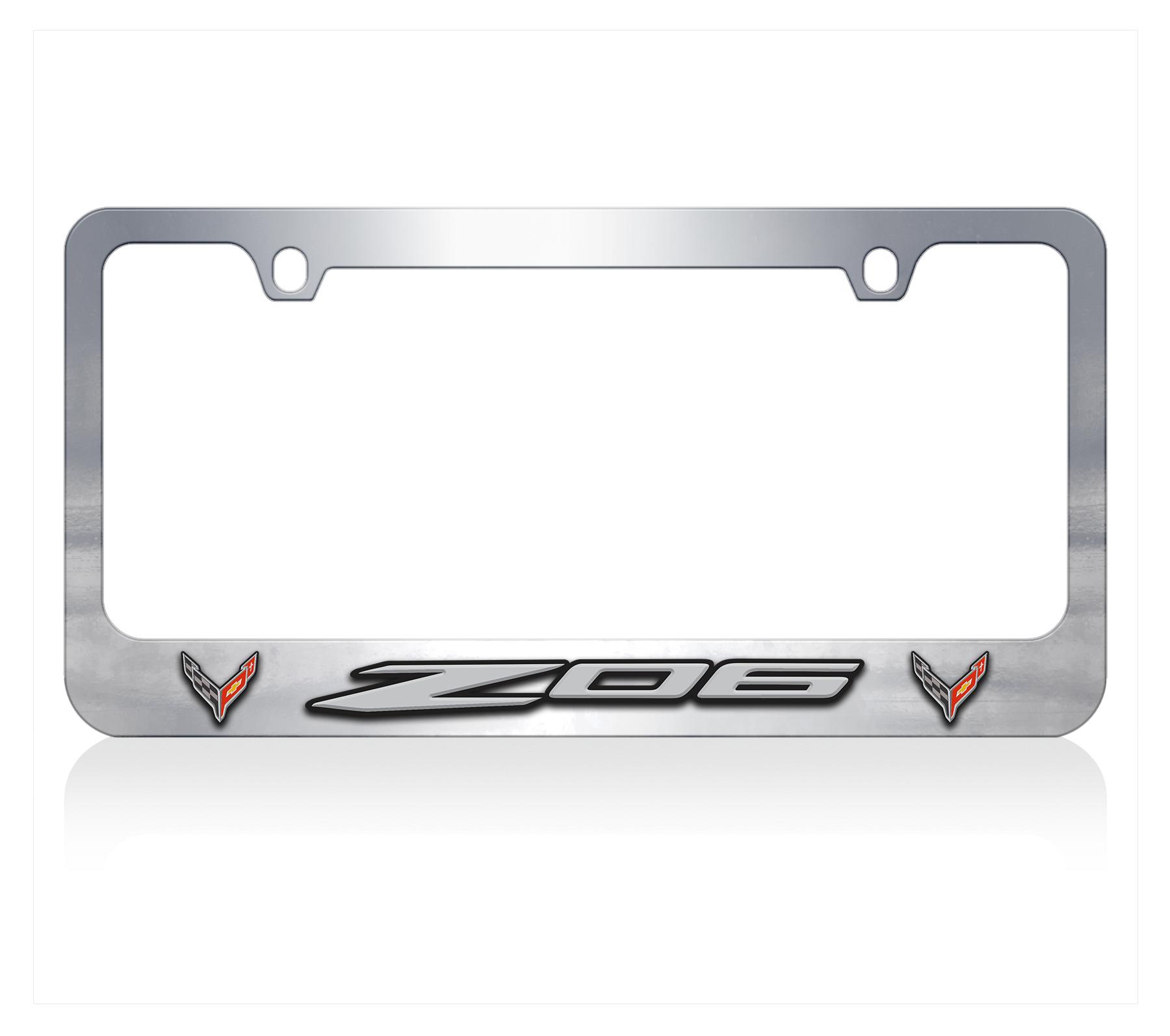 Chevrolet Corvette C8 Z06 Chrome License Plate Frame