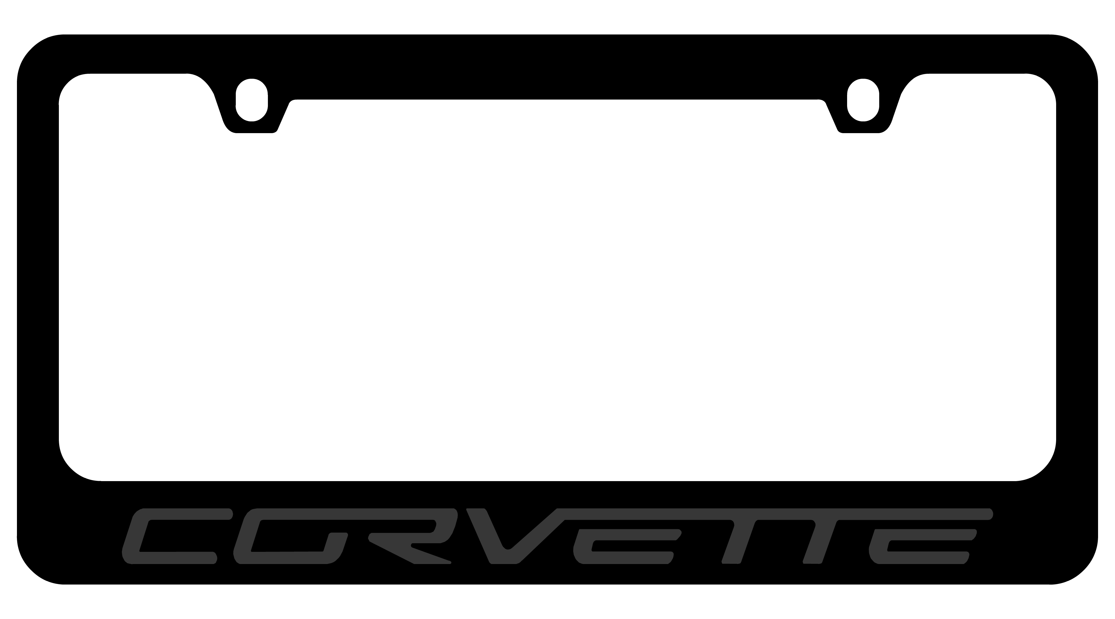 a black background with the word corvette on it