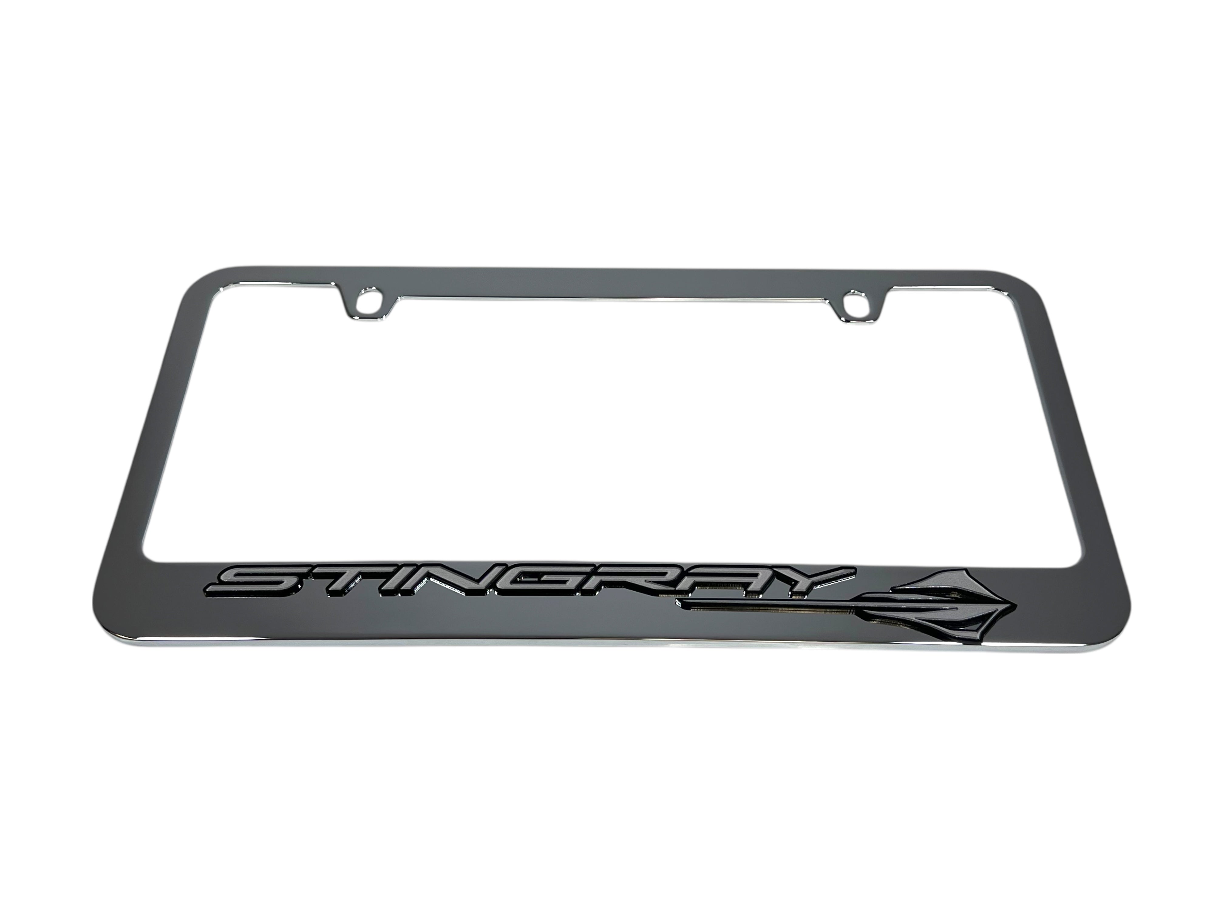 Chevrolet Corvette C8 Stingray Chrome License Plate Frame