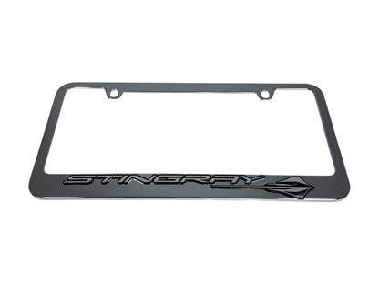 Chevrolet Corvette C8 Stingray Chrome License Plate Frame