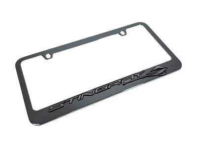Chevrolet Corvette C8 Stingray Chrome License Plate Frame