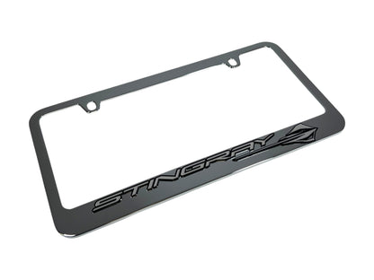 Chevrolet Corvette C8 Stingray Chrome License Plate Frame