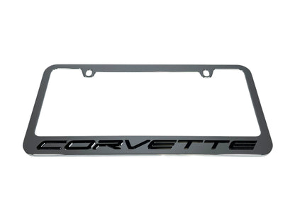 Chevrolet Corvette C8 Chrome License Plate Frame