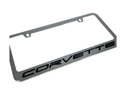 Chevrolet Corvette C8 Chrome License Plate Frame