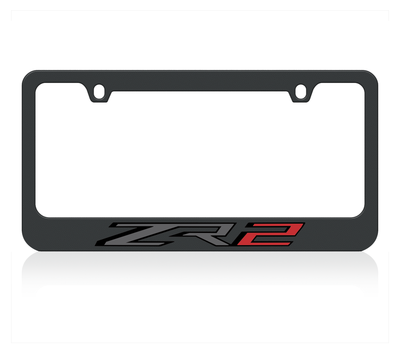 Chevrolet ZR2 Black License Plate Frame