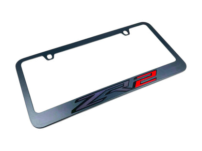 Chevrolet ZR2 Black License Plate Frame