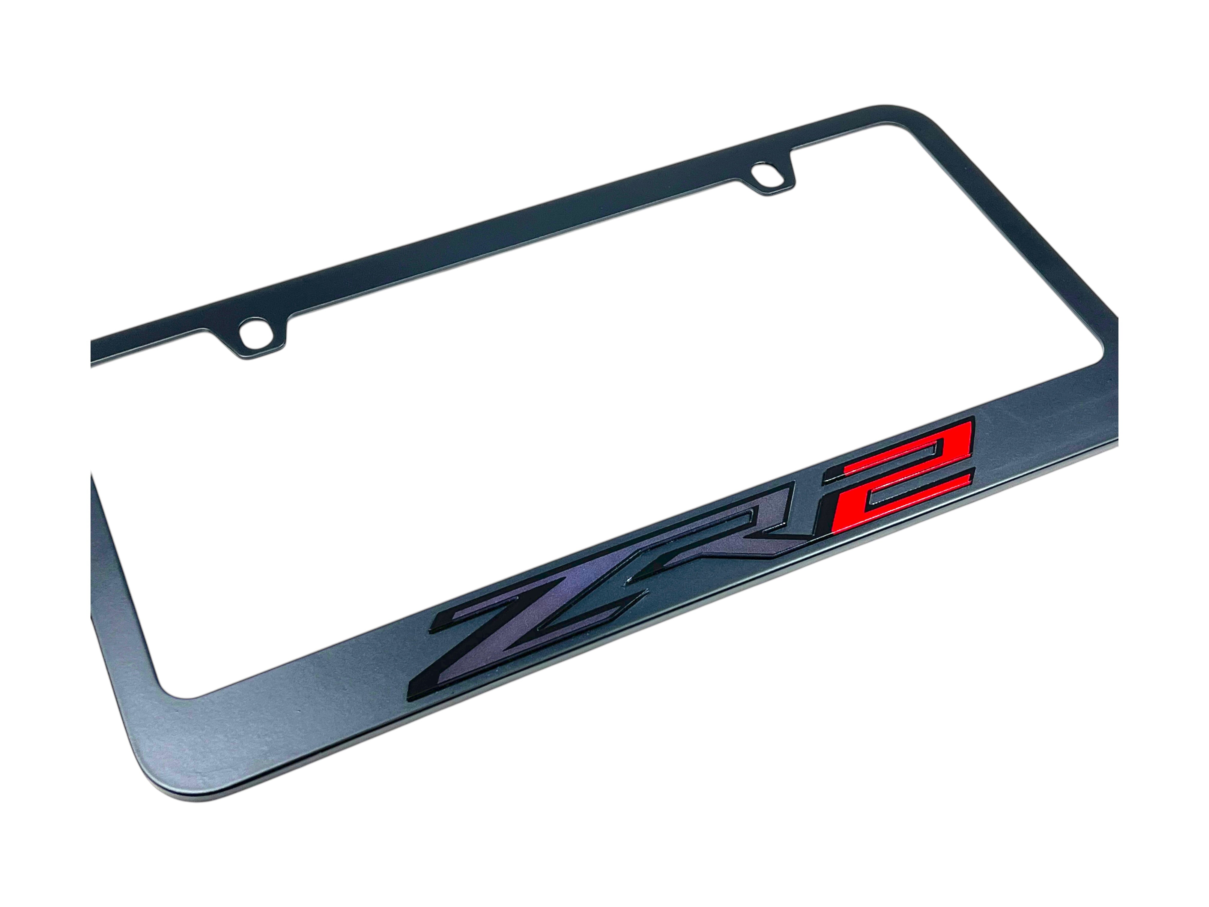 Chevrolet ZR2 Black License Plate Frame