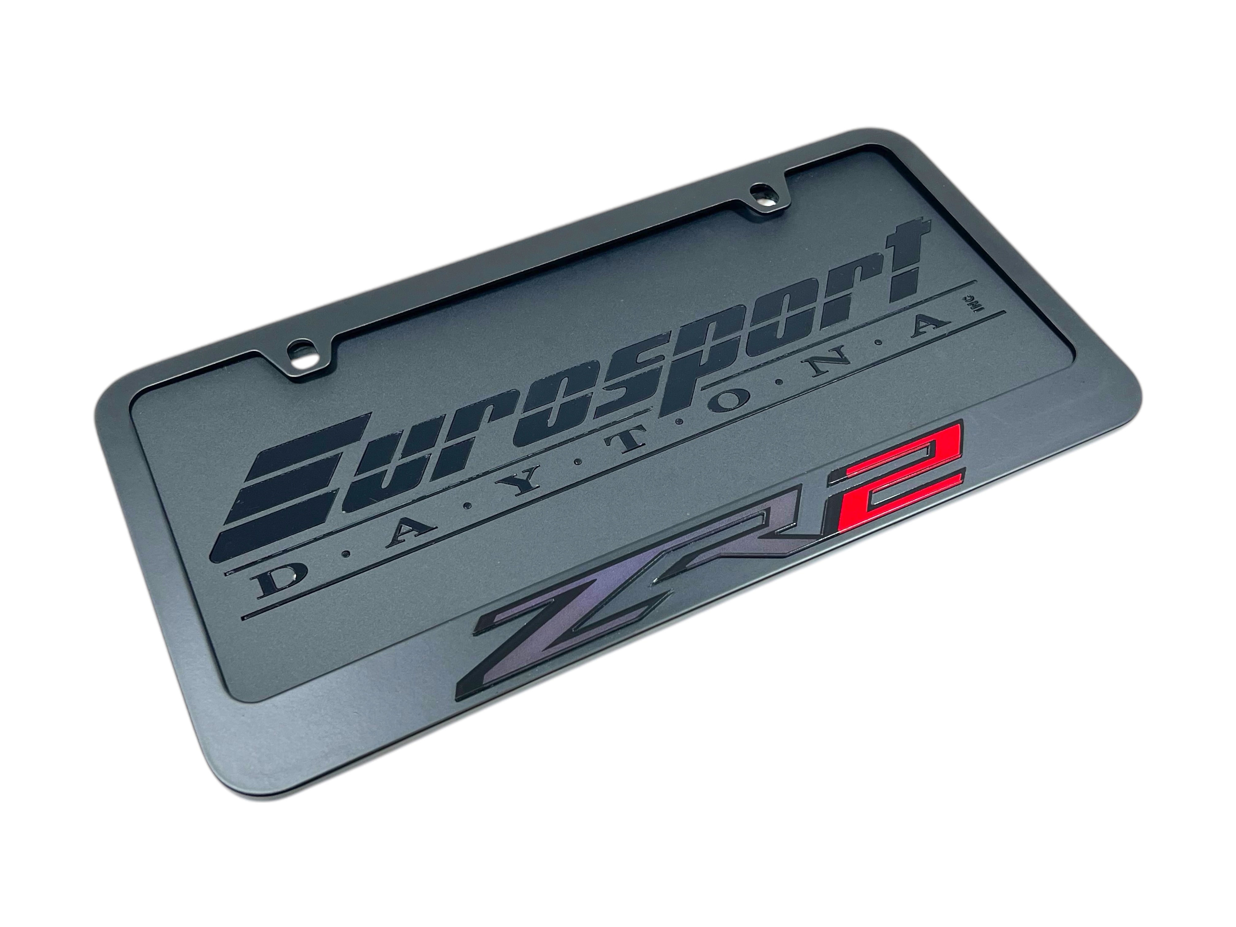 Chevrolet ZR2 Black License Plate Frame