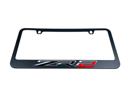 Chevrolet ZR2 Black License Plate Frame