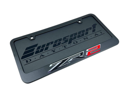 Chevrolet ZR2 Black License Plate Frame