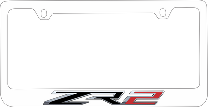 Chevrolet ZR2 White License Plate Frame