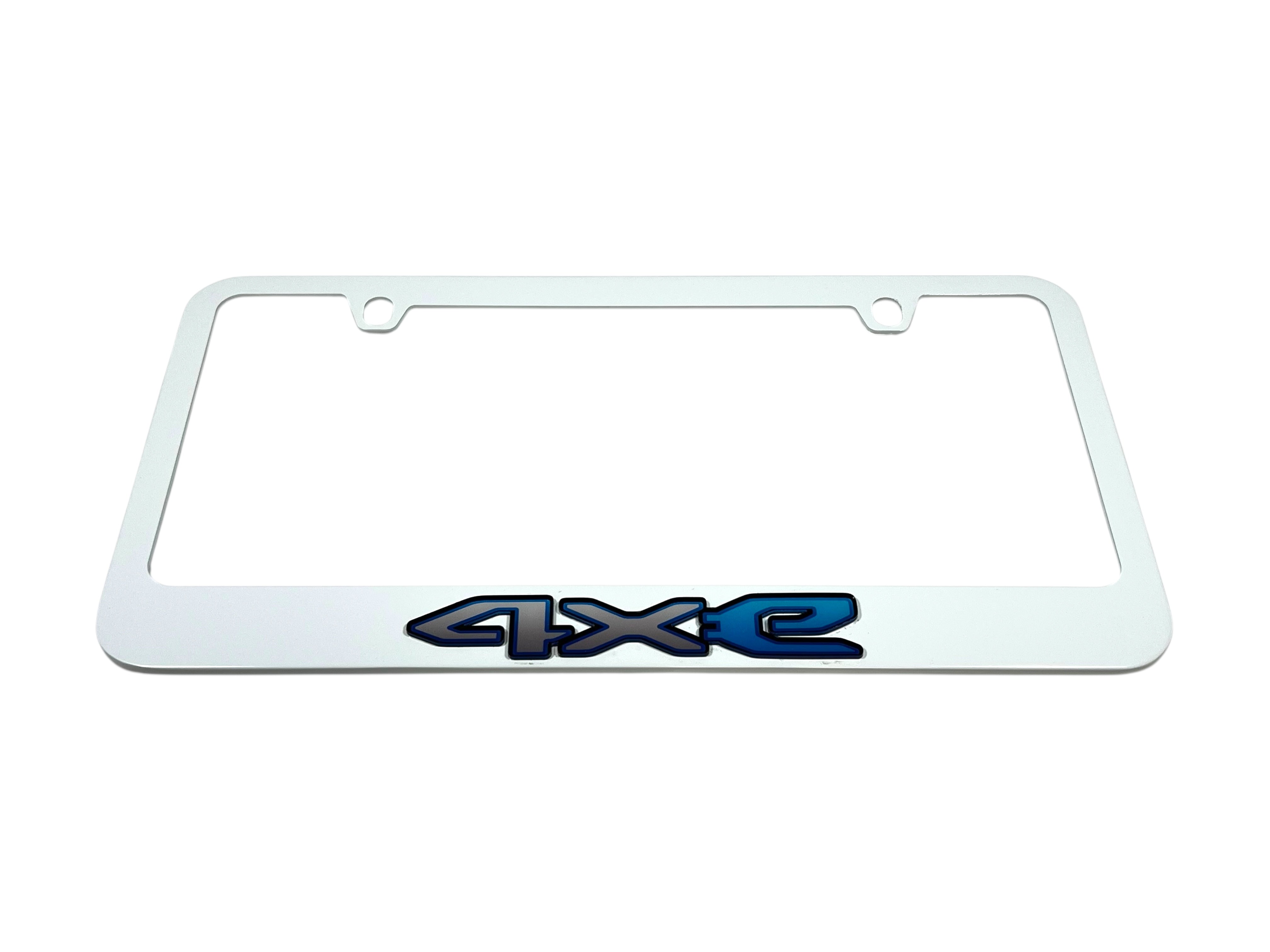Jeep 4XE White License Plate Frame
