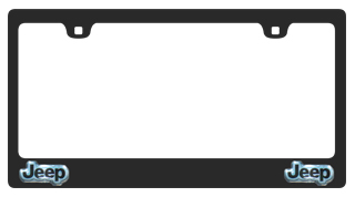 Jeep Black License Plate Frame