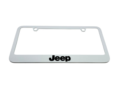Jeep White License Plate Frame