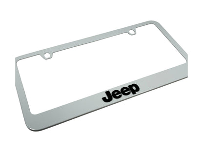 Jeep White License Plate Frame