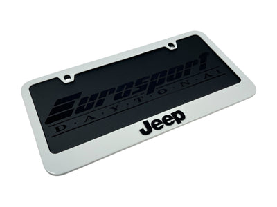 Jeep White License Plate Frame