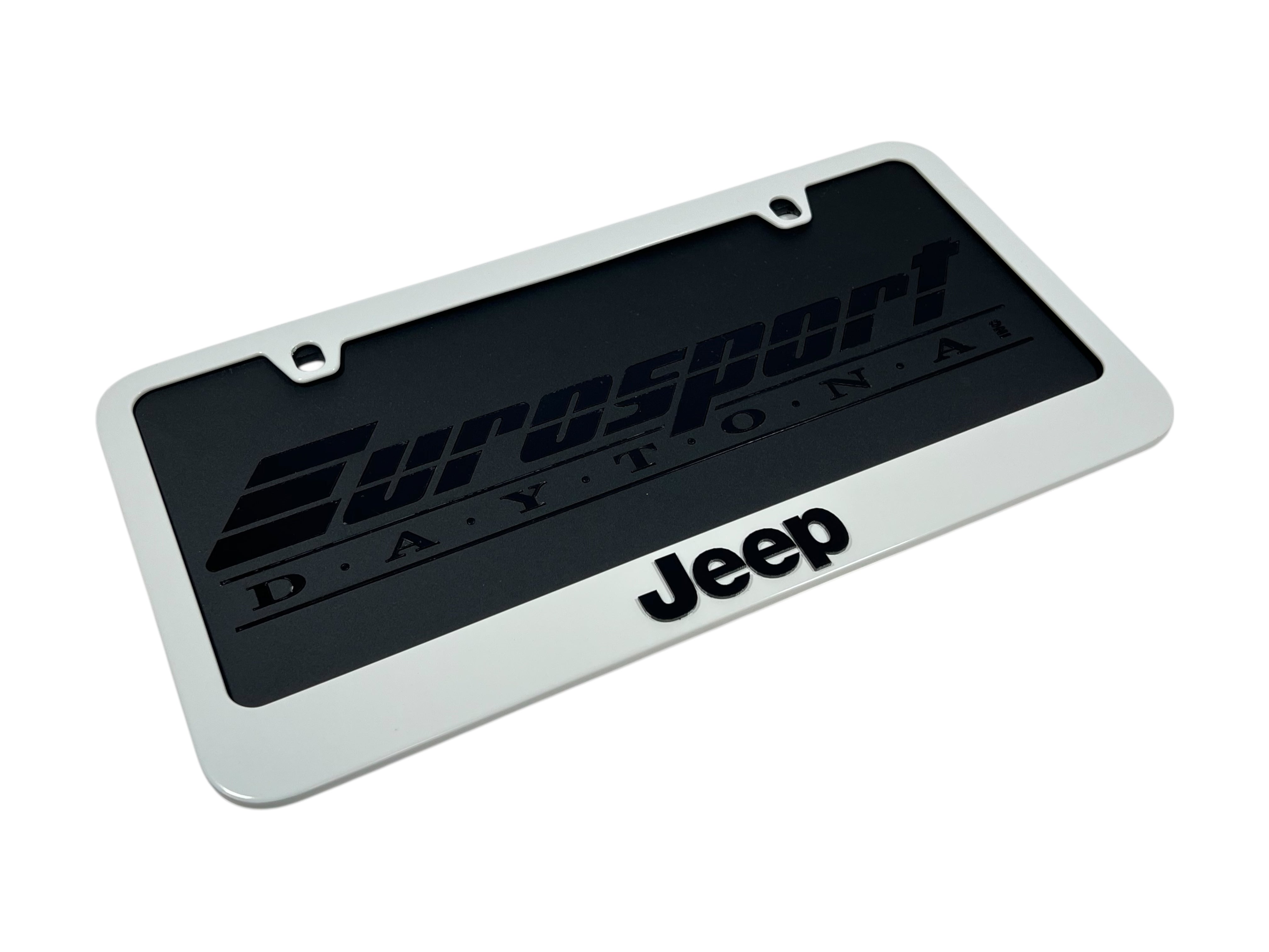 Jeep White License Plate Frame