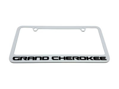 Jeep Grand Cherokee White License Plate Frame