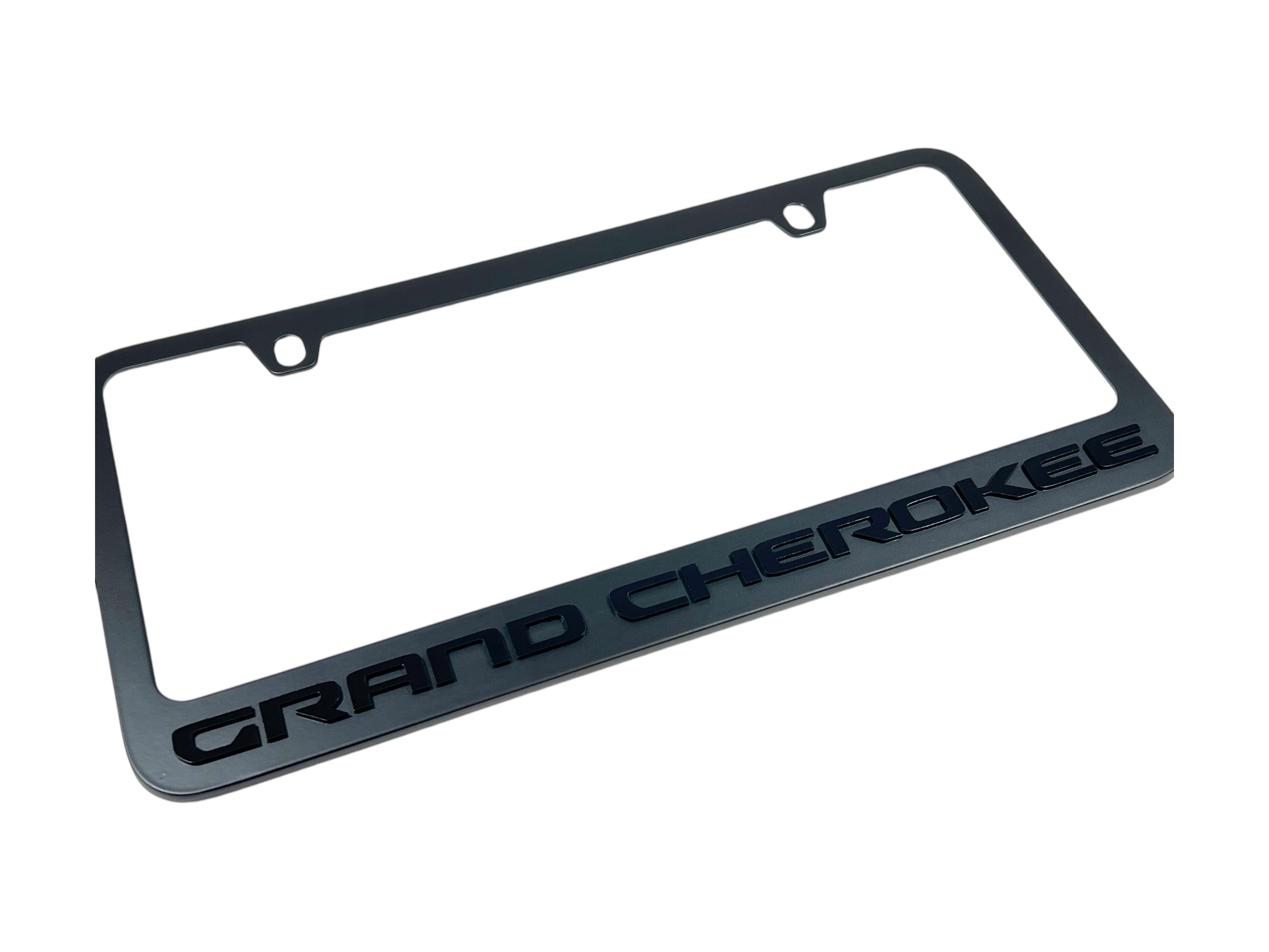 Jeep Grand Cherokee Black License Plate Frame