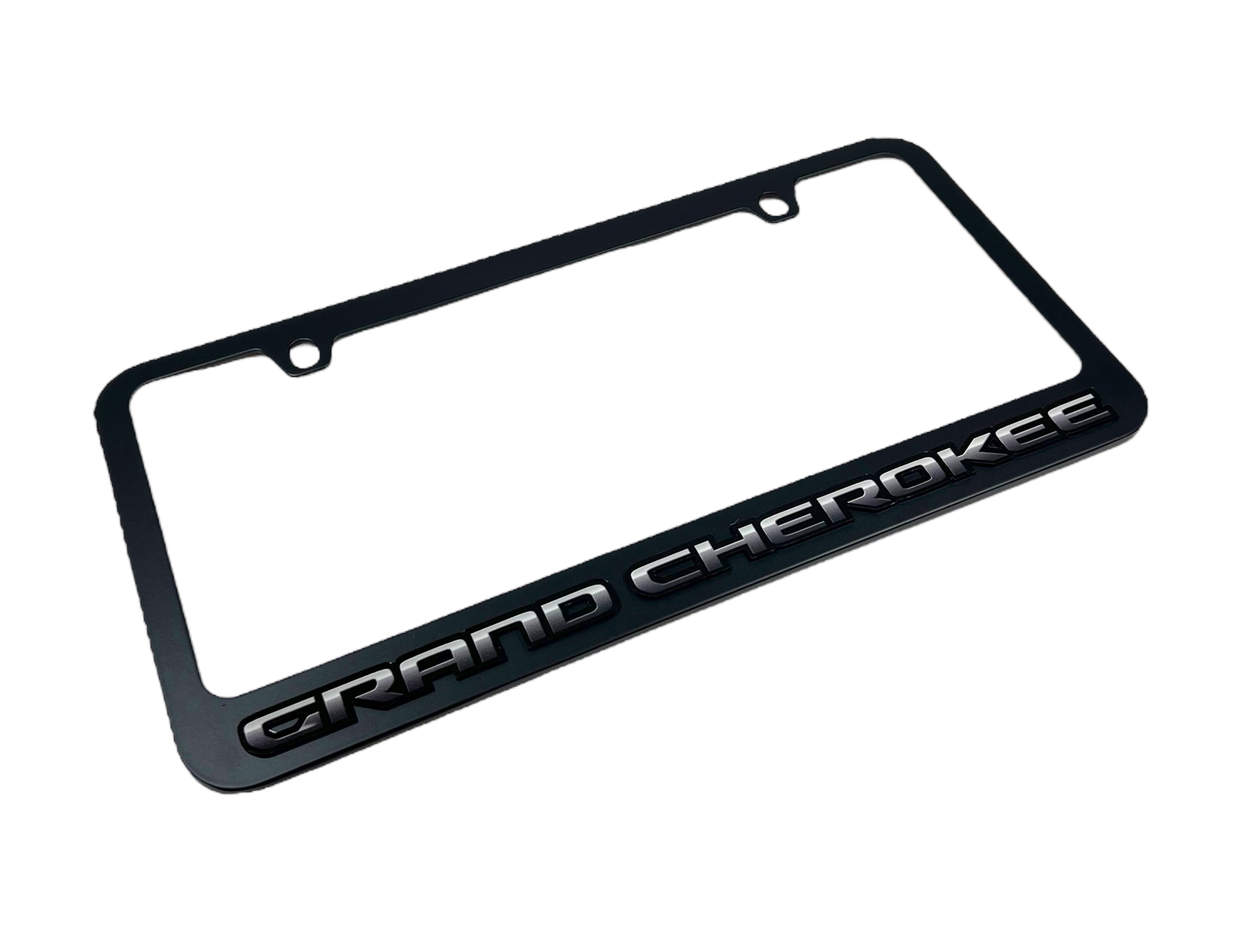 Jeep Grand Cherokee Black License Plate Frame