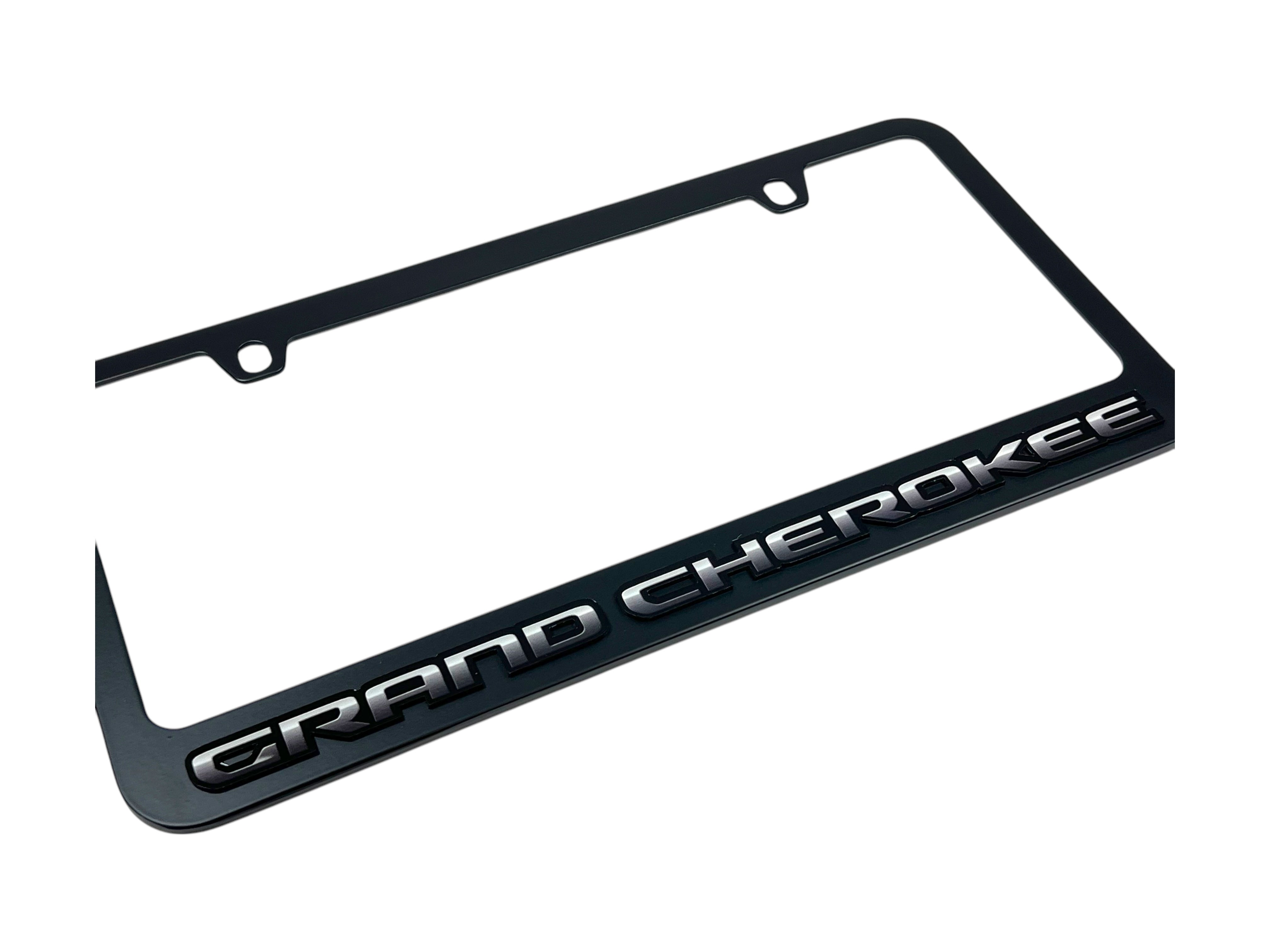 Jeep Grand Cherokee Black License Plate Frame