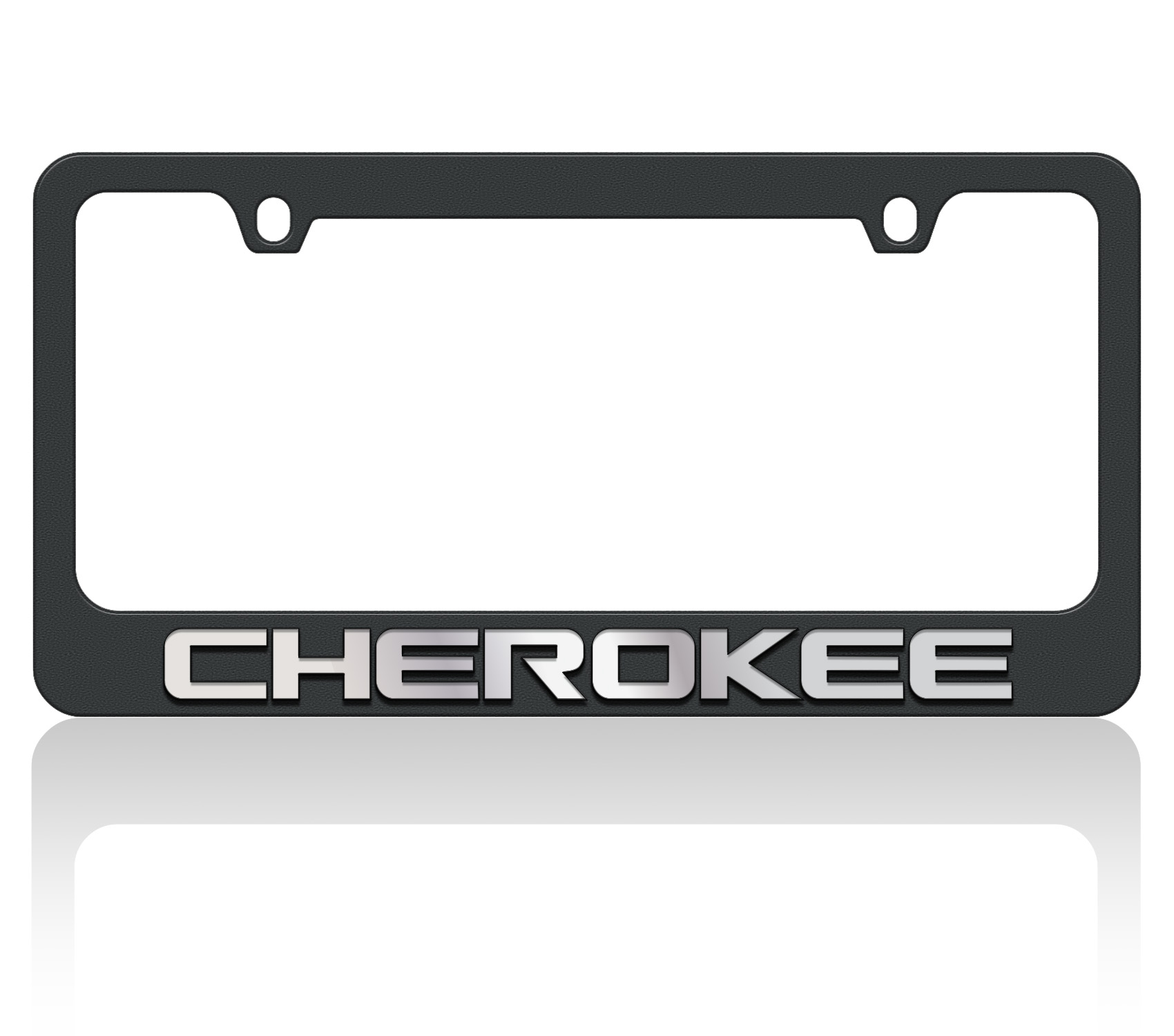 Jeep Cherokee Black License Plate Frame