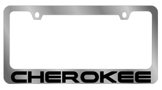 Jeep Cherokee Chrome License Plate Frame