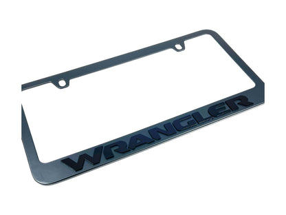 Jeep Wrangler Black License Plate Frame