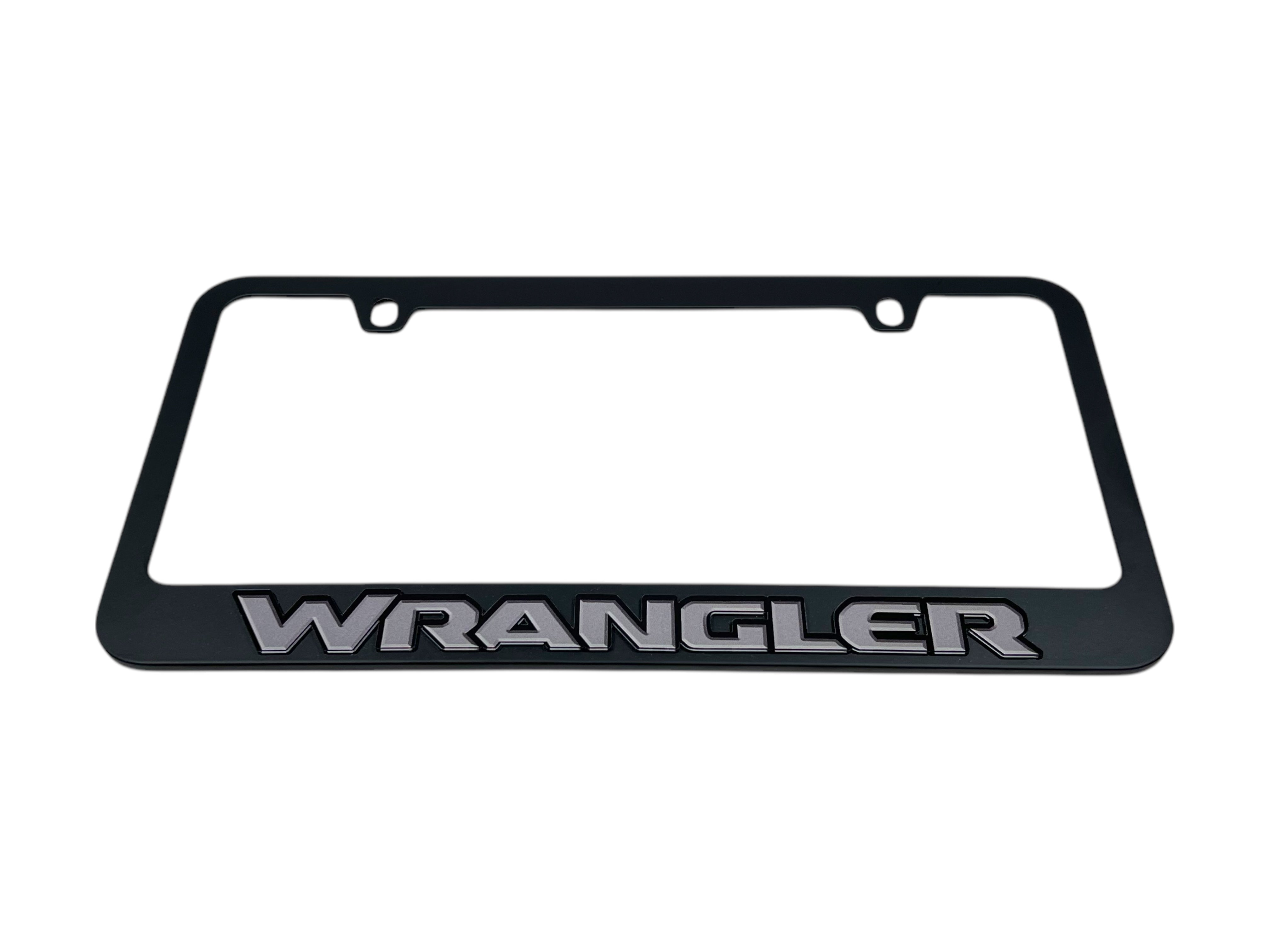 Jeep Wrangler Black License Plate Frame