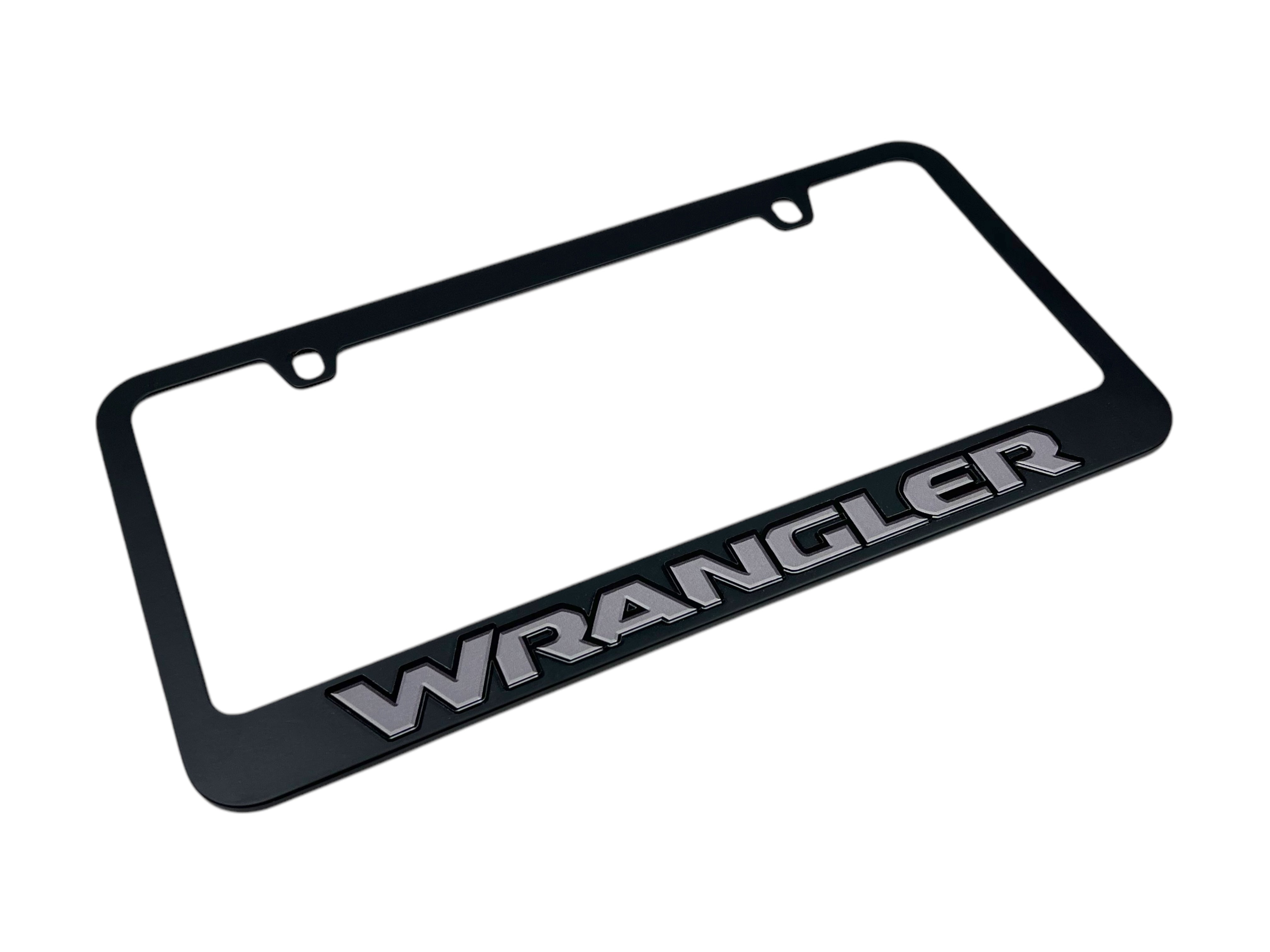 Jeep Wrangler Black License Plate Frame