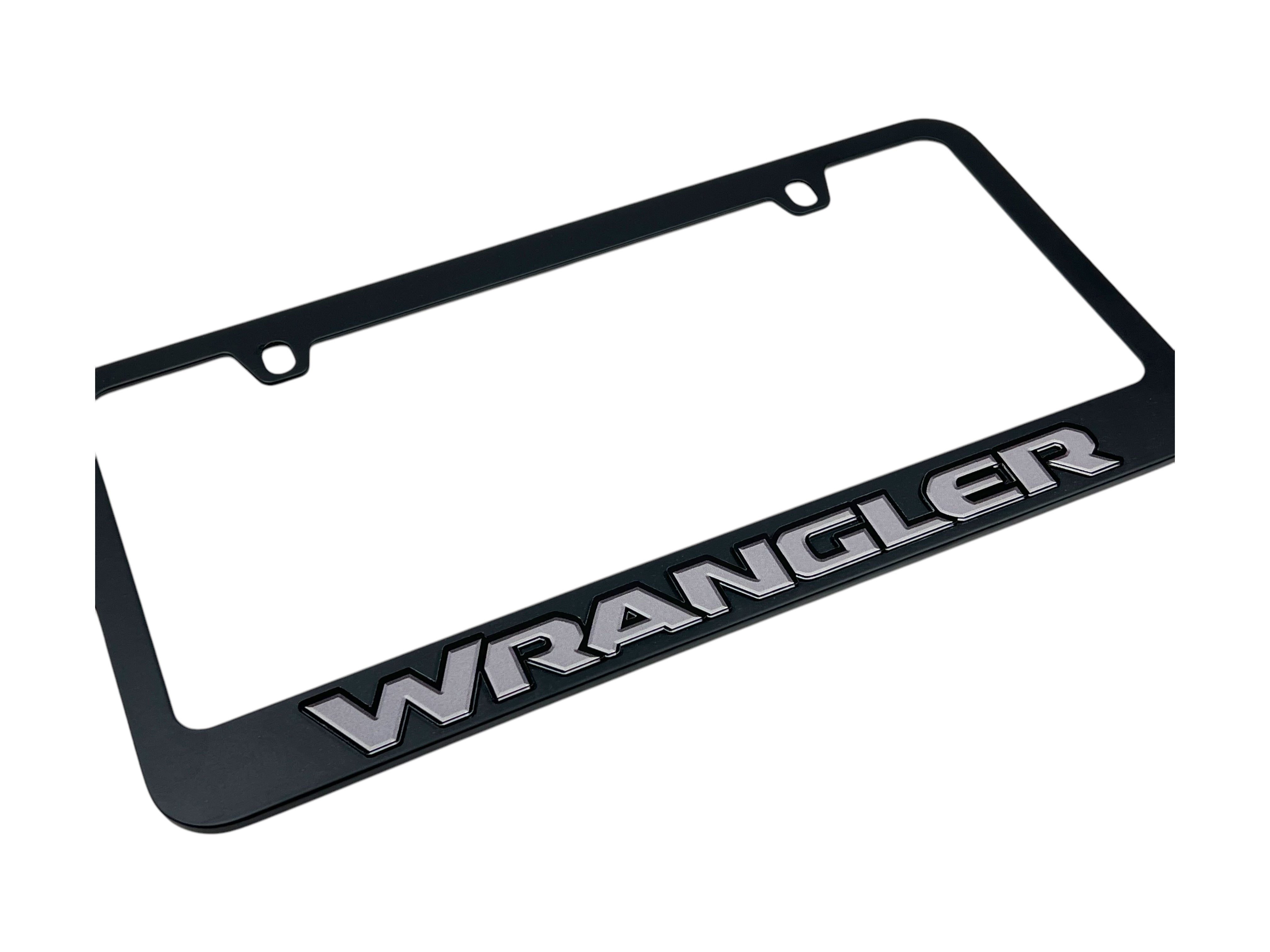 Jeep Wrangler Black License Plate Frame