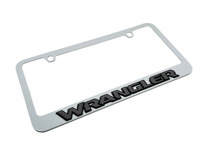 Jeep Wrangler White License Plate Frame