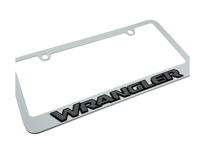 Jeep Wrangler White License Plate Frame