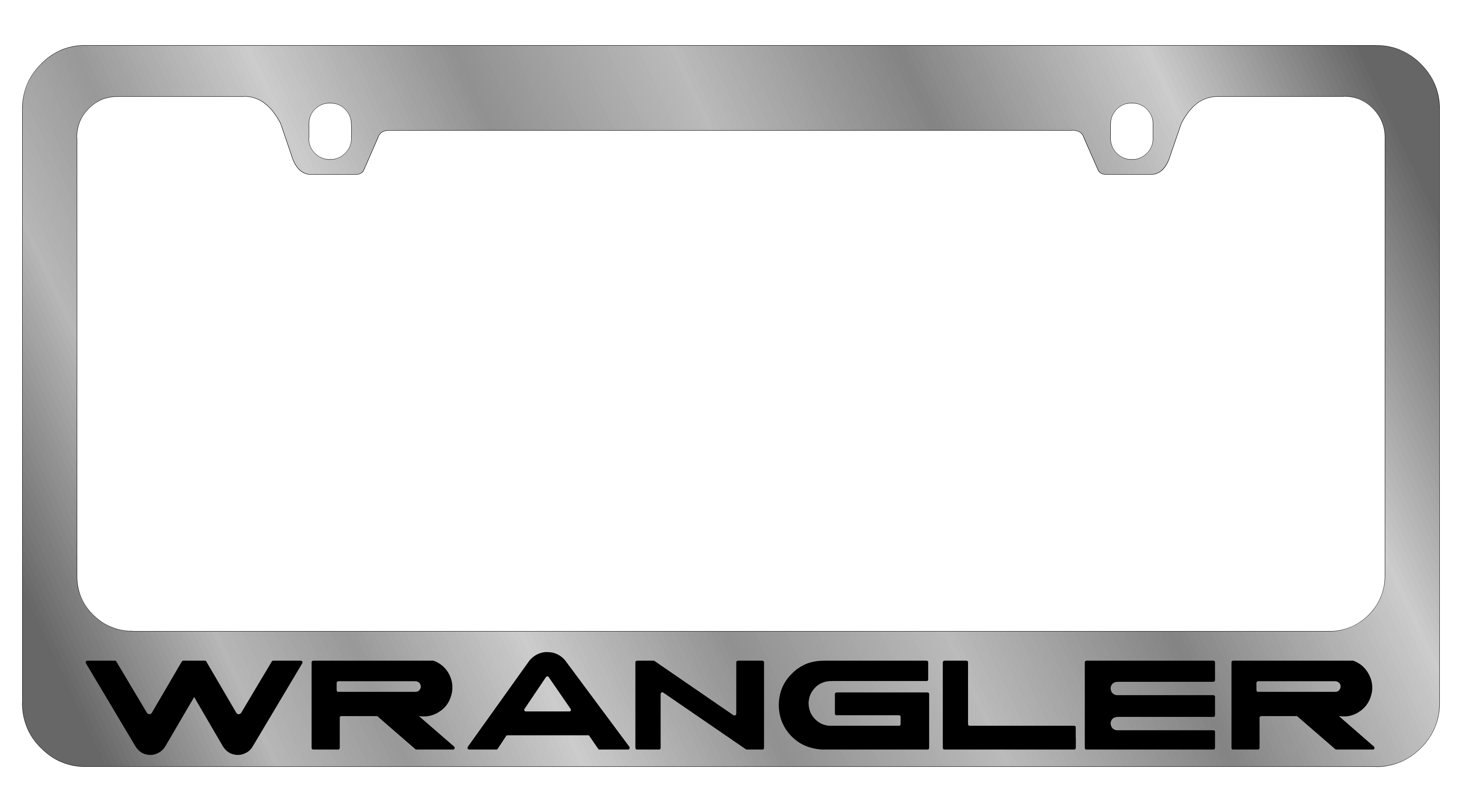 Jeep Wrangler Chrome License Plate Frame