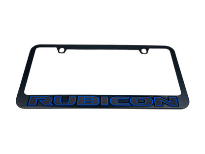 Jeep Rubicon Black License Plate Frame