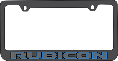 Jeep Rubicon Black License Plate Frame