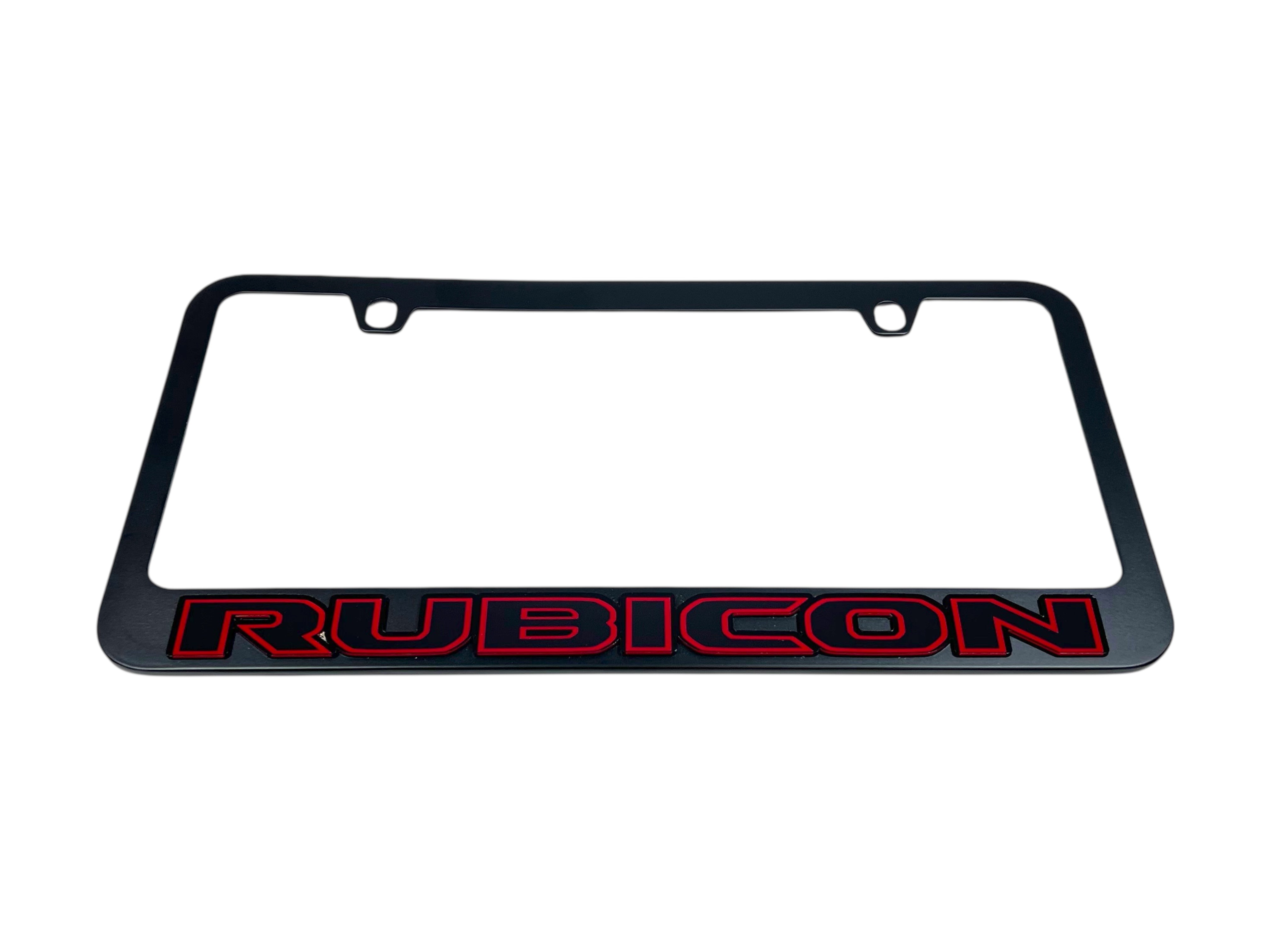 Jeep Rubicon Black License Plate Frame