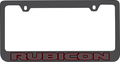 Jeep Rubicon Black License Plate Frame
