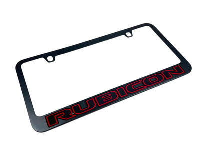 Jeep Rubicon Black License Plate Frame