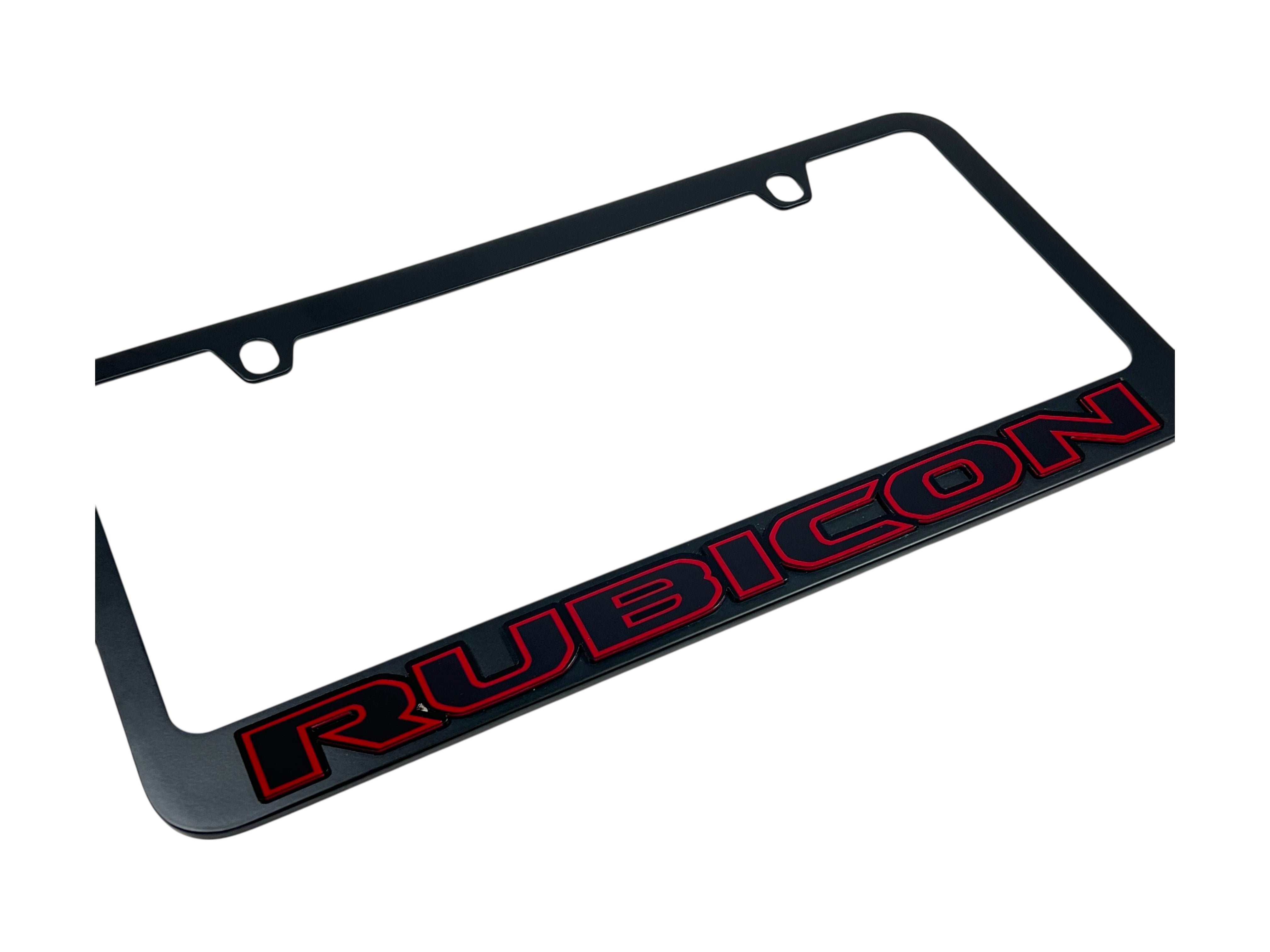 Jeep Rubicon Black License Plate Frame