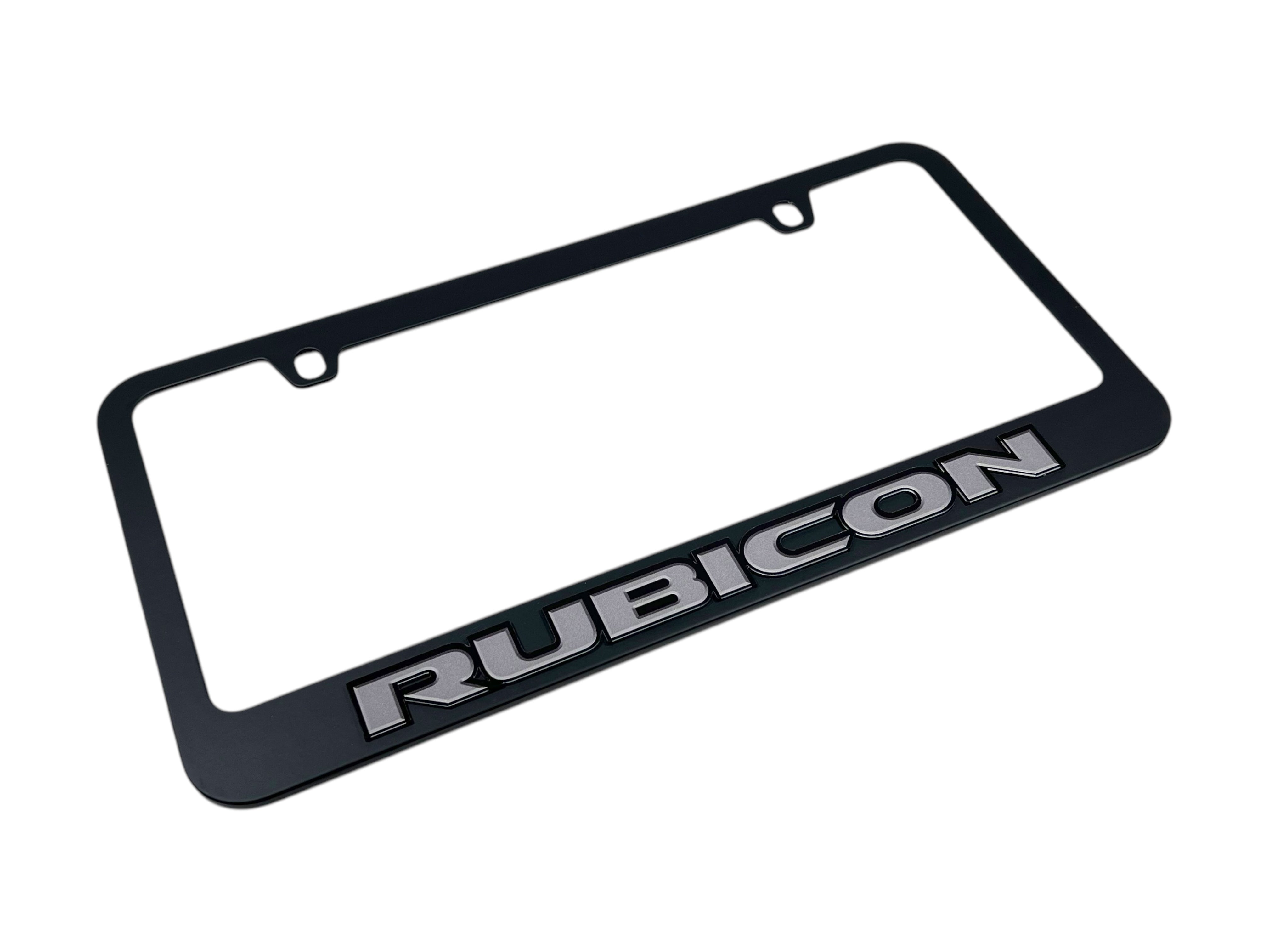 Jeep Rubicon Black License Plate Frame