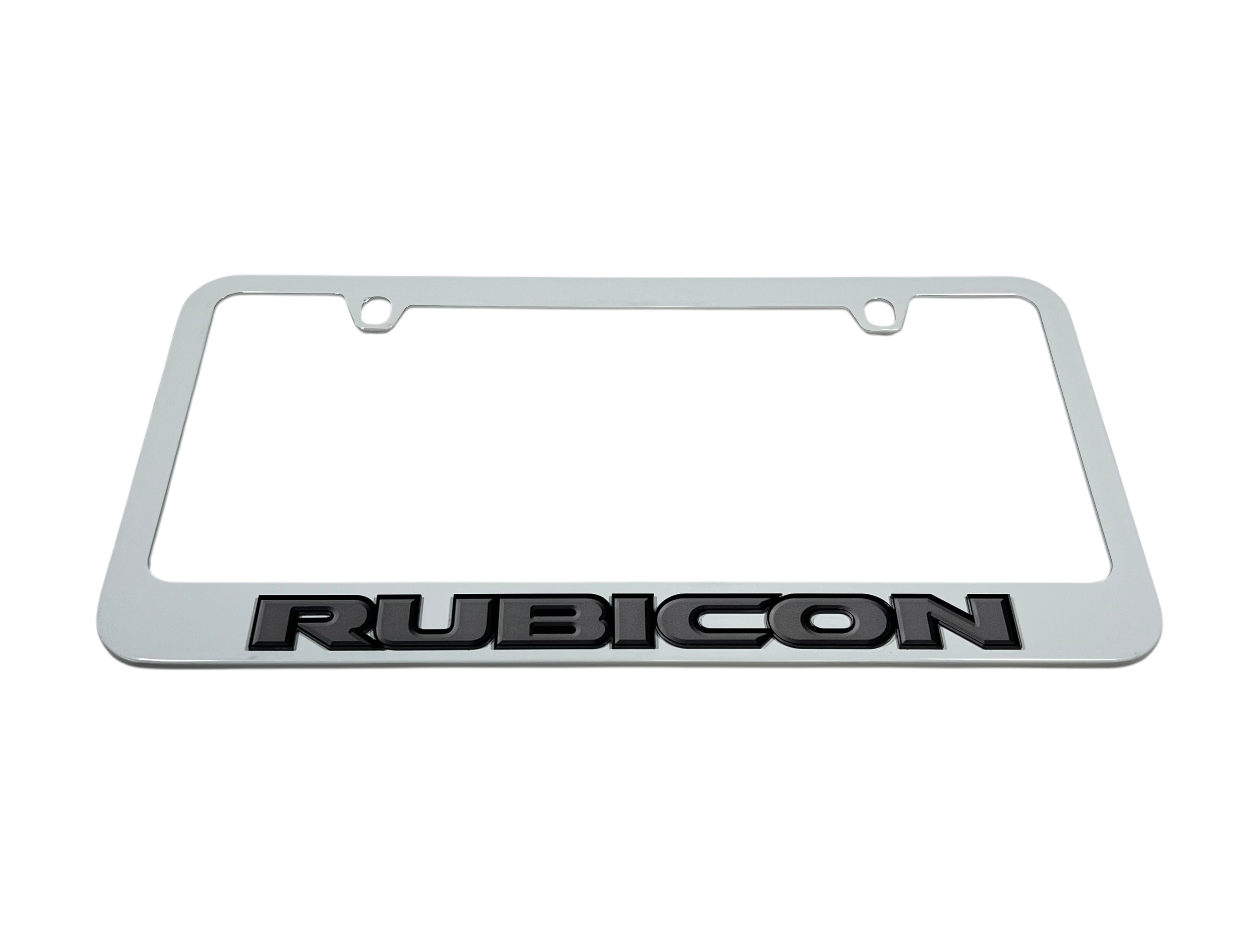 Jeep Rubicon White License Plate Frame