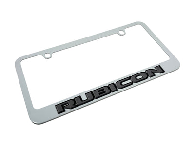 Jeep Rubicon White License Plate Frame