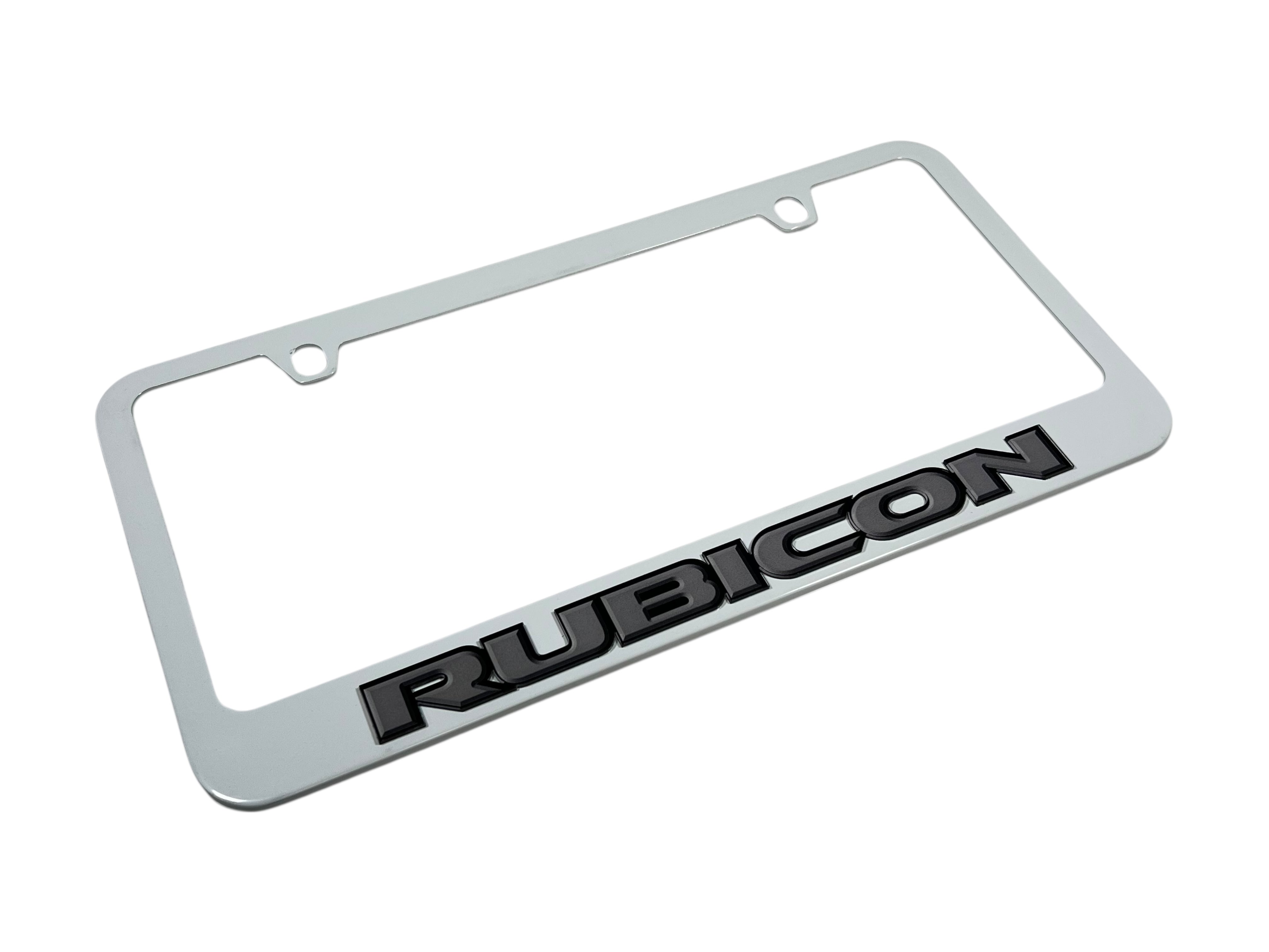 Jeep Rubicon White License Plate Frame
