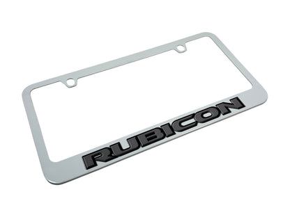 Jeep Rubicon White License Plate Frame