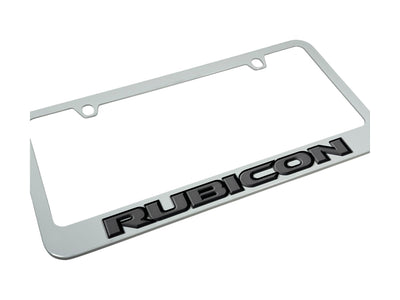 Jeep Rubicon White License Plate Frame