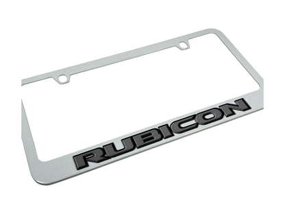 Jeep Rubicon White License Plate Frame